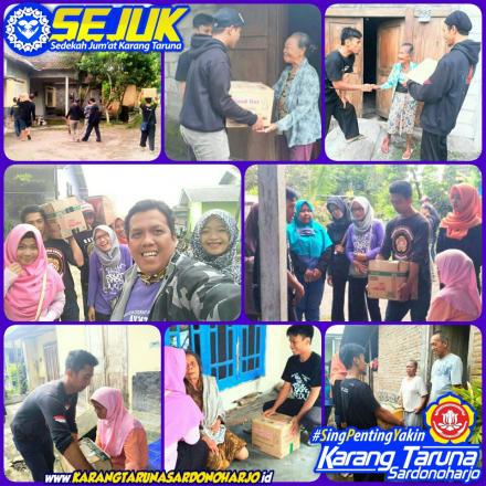 Program Sedekah Jumat Karang Taruna (SEJUK) edisi 19 Januari 2018
